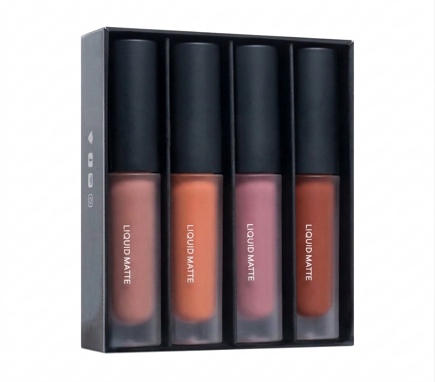 Nude Red Edition Different Shades Liquid Lipstick Set of 4 (16ml)